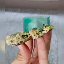 Natural Green Cubic Fluorite comes from Xianghualing,Hunan 70*50*30MM - image 2