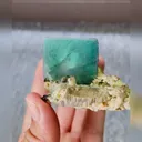 Natural Green Cubic Fluorite comes from Xianghualing,Hunan 70*50*30MM - image 1