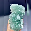Natural Green Cubic Fluorite comes from Xianghualing,Hunan 75*50*135MM - image 3