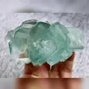 Natural Green Cubic Fluorite comes from Xianghualing,Hunan 85*50*45MM - image 5