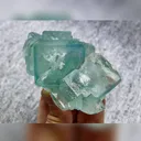 Natural Green Cubic Fluorite comes from Xianghualing,Hunan 85*50*45MM - image 2