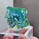 Natural Green Cubic Fluorite comes from Yaogangxian,Hunan 35*20*30MM - image 2
