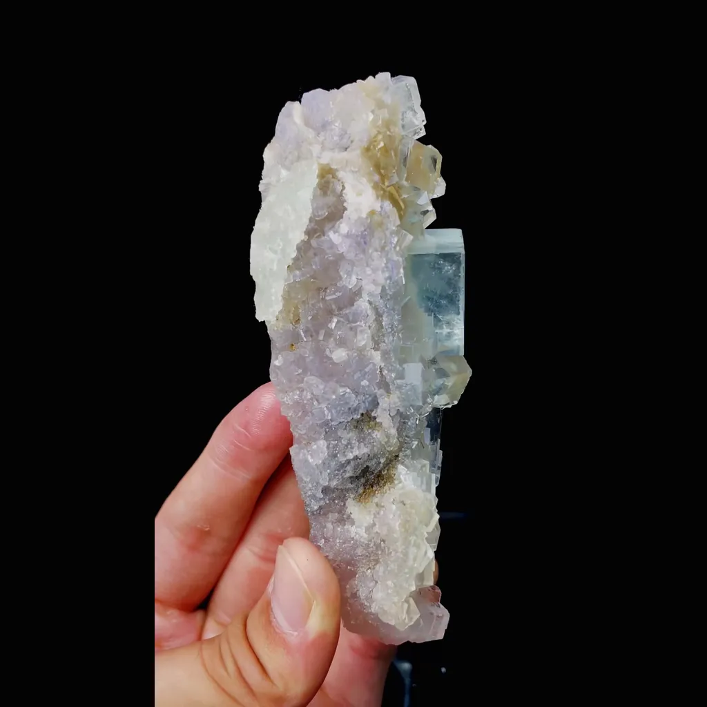 Natural Green Cubic Fluorite comes from Zhejiang,China 30*40*115MM - image 2