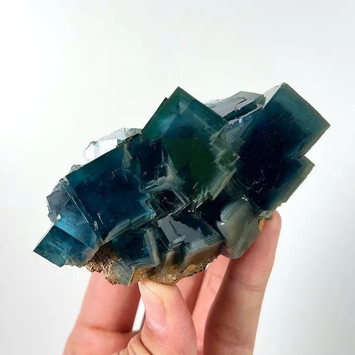 Natural Green Cubic Fluorite, Mineral Specimen: Inner Mongolia,China (95*50*40MM) - image 3