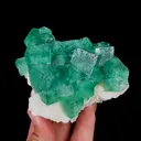 Natural Green Cubic Fluorite, Mineral Specimen: Madagascar (100*70*45MM) - image 2