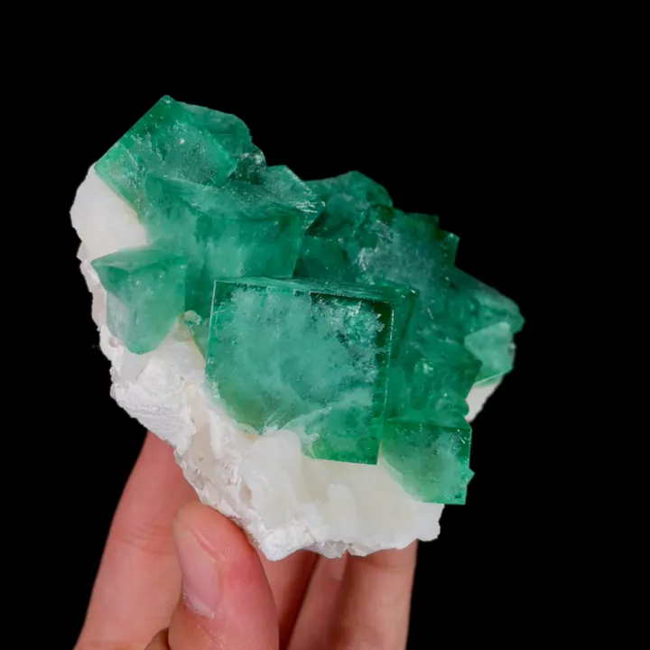 Natural Green Cubic Fluorite, Mineral Specimen: Madagascar (100*70*45MM) - image 3