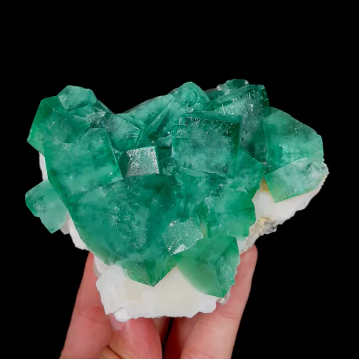 Natural Green Cubic Fluorite, Mineral Specimen: Madagascar (100*70*45MM) - image 5