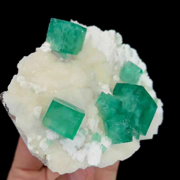 Natural Green Cubic Fluorite , Mineral Specimen: Madagascar (100*85*40MM) - image 2