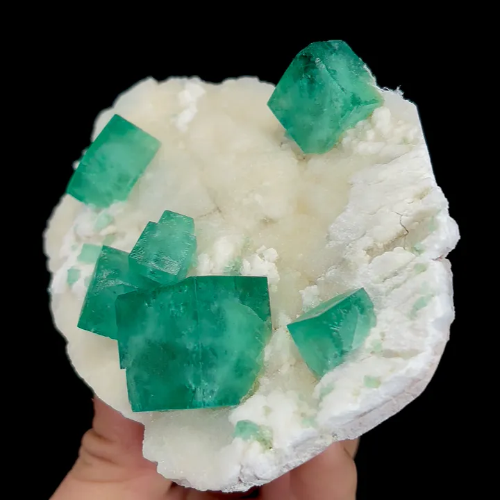 Natural Green Cubic Fluorite , Mineral Specimen: Madagascar (100*85*40MM) image