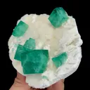 Natural Green Cubic Fluorite , Mineral Specimen: Madagascar (100*85*40MM) - image 1