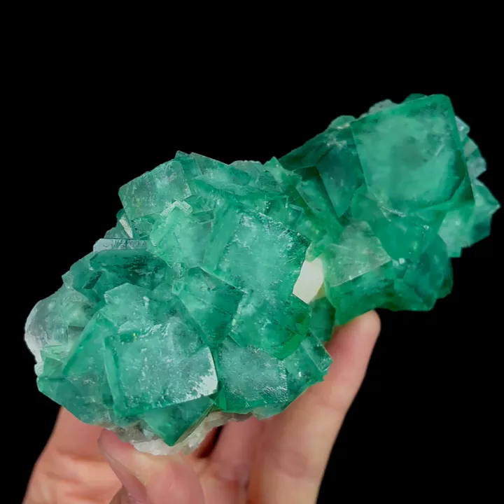 Natural Green Cubic Fluorite, Mineral Specimen: Madagascar (120*55*50MM) - image 2