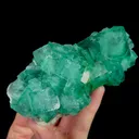 Natural Green Cubic Fluorite, Mineral Specimen: Madagascar (120*55*50MM) - image 2