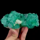 Natural Green Cubic Fluorite, Mineral Specimen: Madagascar (120*55*50MM) - image 1