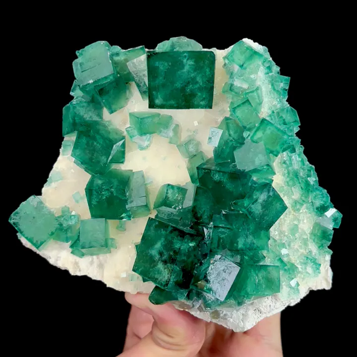 Natural Green Cubic Fluorite, Mineral Specimen: Madagascar (135*110*70MM) - image 5