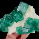 Natural Green Cubic Fluorite, Mineral Specimen: Madagascar (160*100*55MM) - image 3