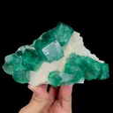 Natural Green Cubic Fluorite, Mineral Specimen: Madagascar (160*100*55MM) - image 4