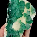 Natural Green Cubic Fluorite, Mineral Specimen: Madagascar (160*90*85MM) - image 2