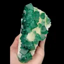 Natural Green Cubic Fluorite, Mineral Specimen: Madagascar (160*90*85MM) - image 5