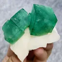 Natural Green Cubic Fluorite, Mineral Specimen: Madagascar （55*45*30MM） - image 1