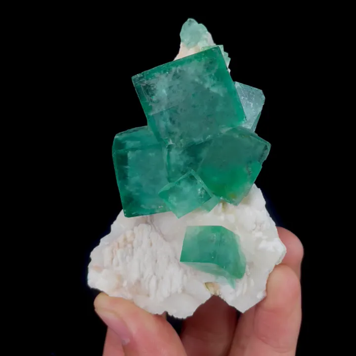 Natural Green Cubic Fluorite, Mineral Specimen: Madagascar (55*90*30MM) - image 6