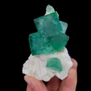 Natural Green Cubic Fluorite, Mineral Specimen: Madagascar (55*90*30MM) - image 6