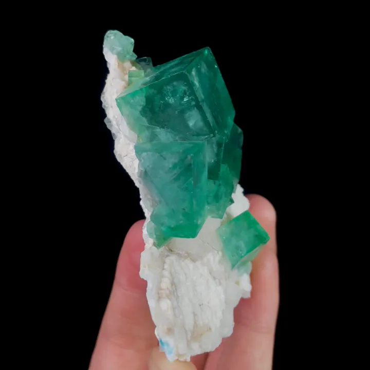 Natural Green Cubic Fluorite, Mineral Specimen: Madagascar (55*90*30MM) - image 4
