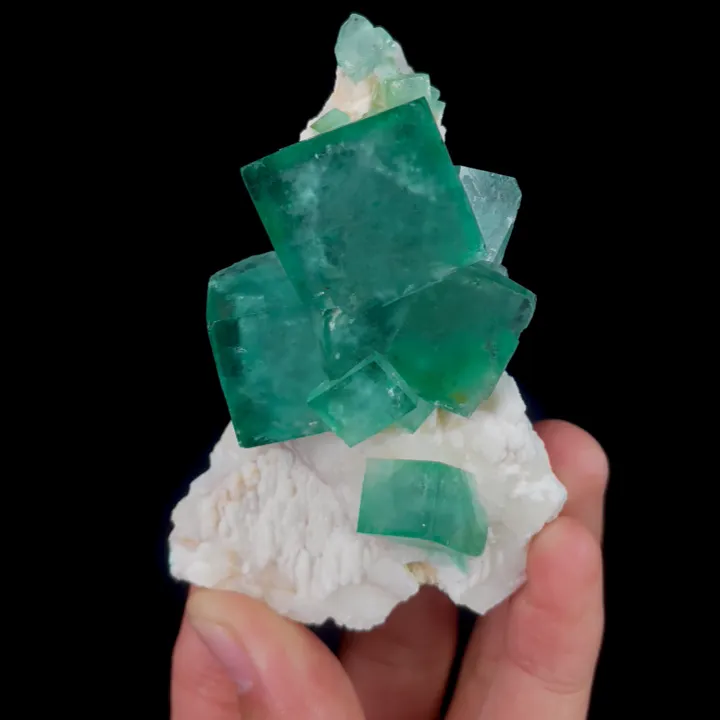 Natural Green Cubic Fluorite, Mineral Specimen: Madagascar (55*90*30MM) - image 5
