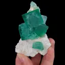 Natural Green Cubic Fluorite, Mineral Specimen: Madagascar (55*90*30MM) - image 5