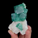 Natural Green Cubic Fluorite, Mineral Specimen: Madagascar (55*90*30MM) - image 2