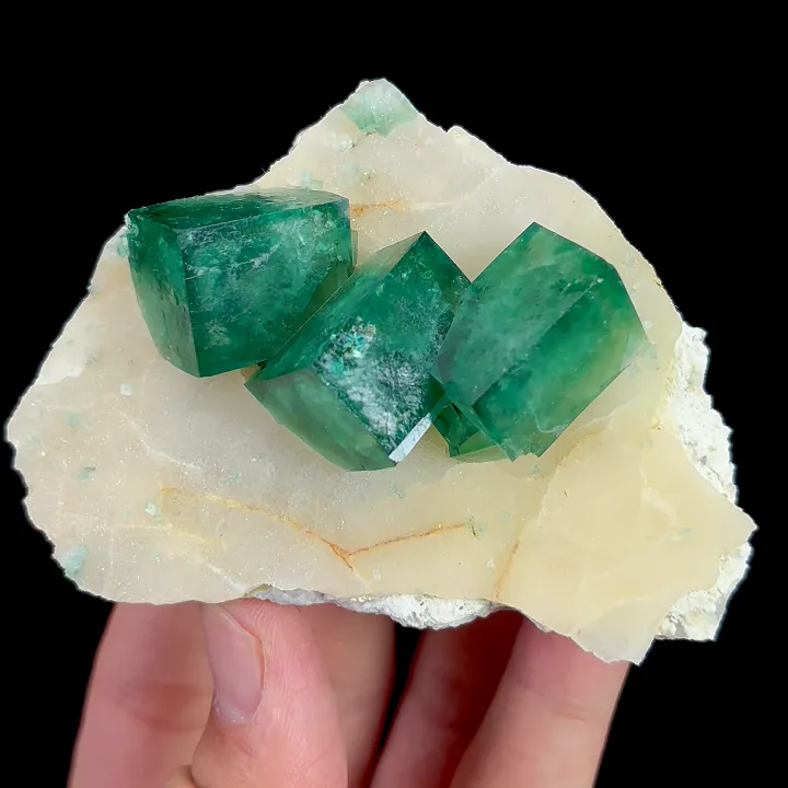 Natural Green Cubic Fluorite, Mineral Specimen: Madagascar (85*60*30MM) - image 3
