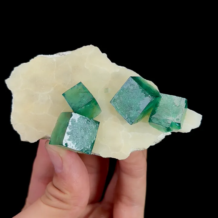Natural Green Cubic Fluorite, Mineral Specimen: Madagascar (90*50*25MM) - image 3