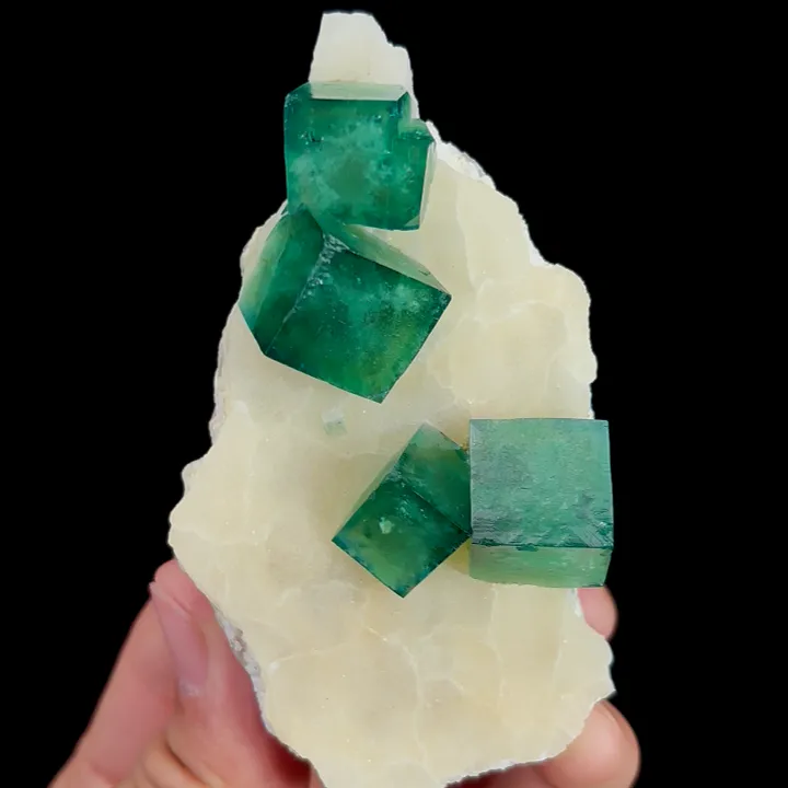 Natural Green Cubic Fluorite, Mineral Specimen: Madagascar (90*50*25MM) - image 2