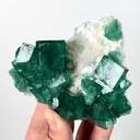 Natural Green Cubic Fluorite, Mineral Specimen: Madagascar (95*75*30MM) - image 4