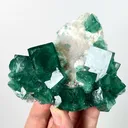 Natural Green Cubic Fluorite, Mineral Specimen: Madagascar (95*75*30MM) - image 3