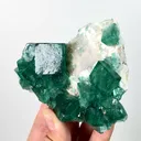 Natural Green Cubic Fluorite, Mineral Specimen: Madagascar (95*75*30MM) - image 2