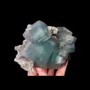 Natural Green Cubic Fluorite, Mineral Specimen: Xianghualing,Hunan (145*85*75MM) - image 2