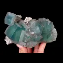 Natural Green Cubic Fluorite, Mineral Specimen: Xianghualing,Hunan (145*85*75MM) - image 4