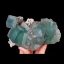 Natural Green Cubic Fluorite, Mineral Specimen: Xianghualing,Hunan (145*85*75MM) - image 5