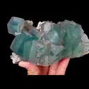 Natural Green Cubic Fluorite, Mineral Specimen: Xianghualing,Hunan (145*85*75MM) - image 3