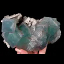 Natural Green Cubic Fluorite, Mineral Specimen: Xianghualing,Hunan (145*85*75MM) - image 6