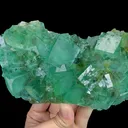 Natural Green Cubic Fluorite, Mineral Specimen: Xianghualing,Hunan (170*95*35MM) - image 2