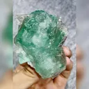 Natural Green Cubic Fluorite, ,Mineral Specimen: Xianghualing,Hunan (35*70*55mm) - image 4