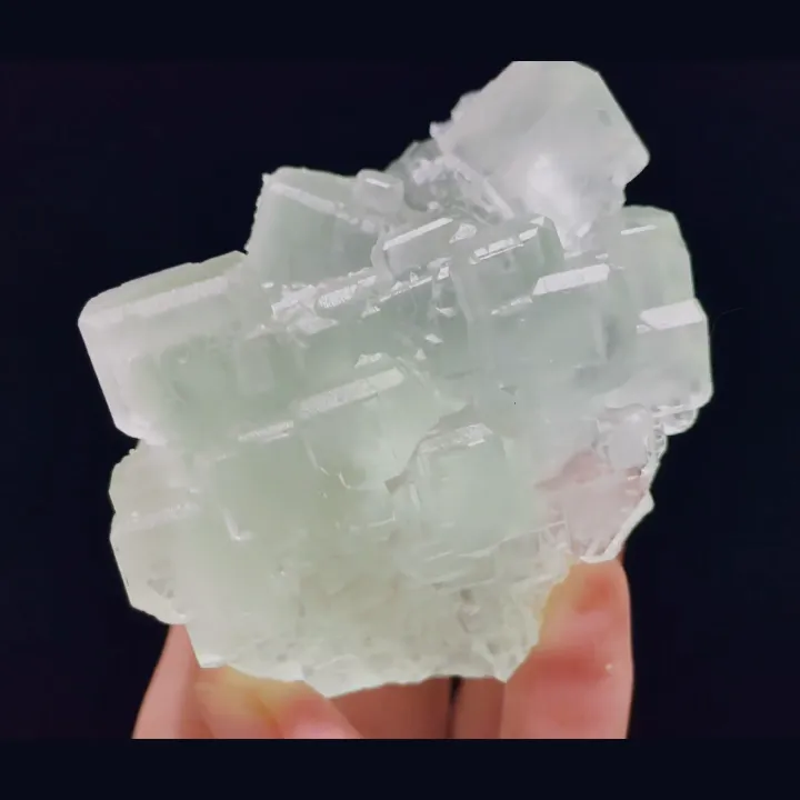Natural Green Cubic Fluorite, Mineral Specimen: Xianghualing,Hunan (60*55*45MM) - image 2