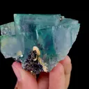 Natural Green Cubic Fluorite, Mineral Specimen: Yindu,Inner Mongolia (45*65*45MM) - image 2