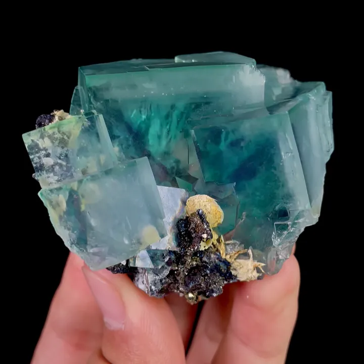 Natural Green Cubic Fluorite, Mineral Specimen: Yindu,Inner Mongolia (45*65*45MM) - image 5