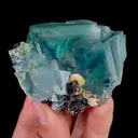 Natural Green Cubic Fluorite, Mineral Specimen: Yindu,Inner Mongolia (45*65*45MM) - image 5