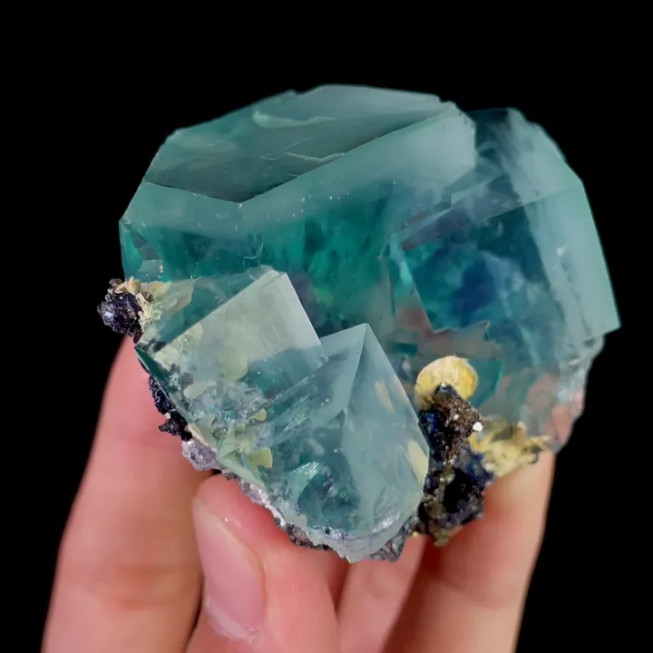 Natural Green Cubic Fluorite, Mineral Specimen: Yindu,Inner Mongolia (45*65*45MM) - image 3