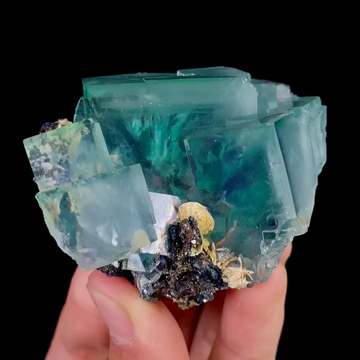 Natural Green Cubic Fluorite, Mineral Specimen: Yindu,Inner Mongolia (45*65*45MM) - image 6