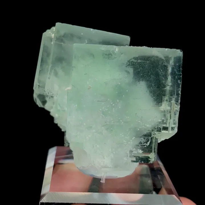 Natural Green Cubic Fluorite, Mineral Specimen:Fujian,China (45*35*40MM) - image 5