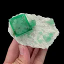 Natural Green Cubic Fluorite Mineral Specimen,High Quality Specimen,MADAGASCAR(80*50*35mm) - image 3
